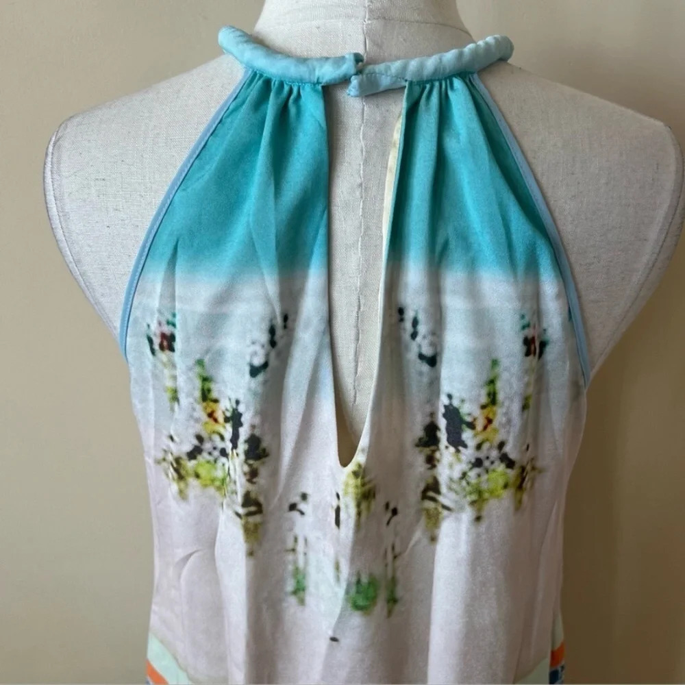 Anthropologie Dream Daily inkjet beach print halter dress 567 - Picture 5 of 9